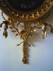 A carved cornucopia. An example of new carving.
